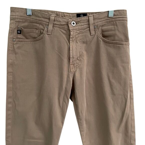 AG Adriano Goldschmied The Protégé Straight Leg Pants Tan Men’s *31 Read - Picture 3 of 6
